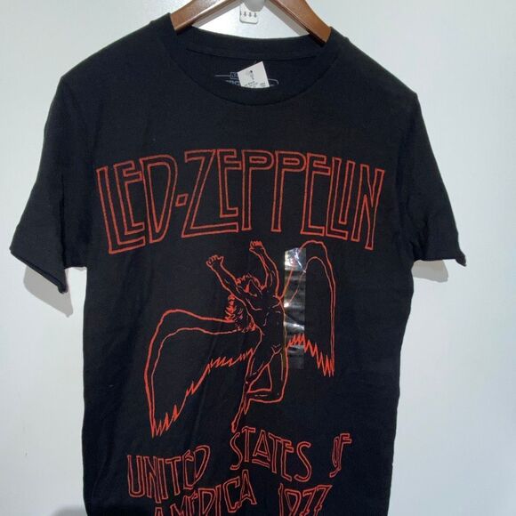 Live Nation Merchandise Men's Black Led-Zeppelin Crew Neck T-Shirt Small NWT - Picture 3 of 5